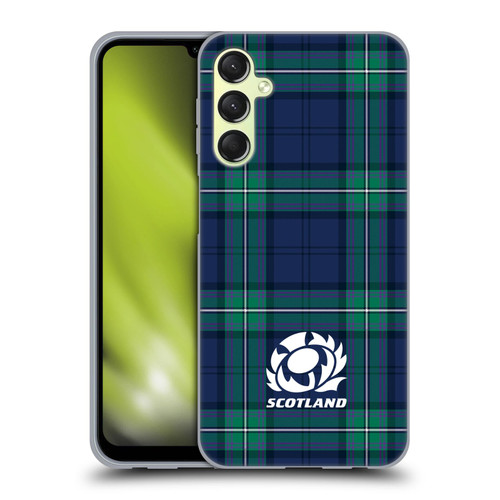 Scotland Rugby Logo 2 Tartans Soft Gel Case for Samsung Galaxy A24 4G / Galaxy M34 5G