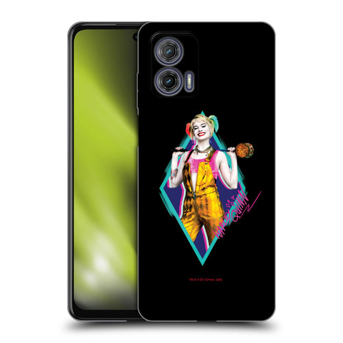 Birds of Prey DC Comics Harley Quinn Happy Crazy Hammer Soft Gel Case for Motorola Moto G73 5G