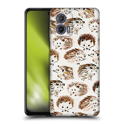 Cat Coquillette Animals Hedgehogs Soft Gel Case for Motorola Moto G73 5G