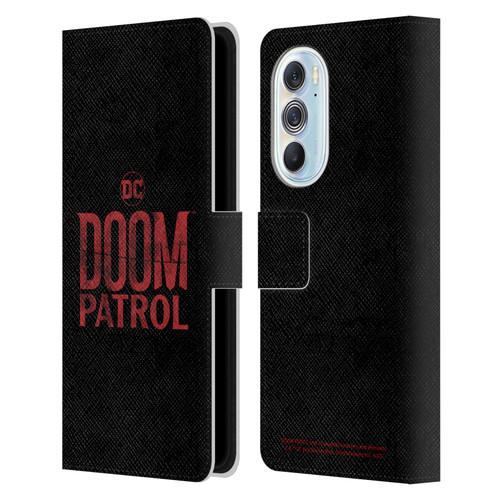 Doom Patrol Graphics Logo Leather Book Wallet Case Cover For Motorola Edge X30