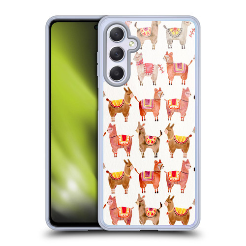 Cat Coquillette Animals Alpacas Soft Gel Case for Samsung Galaxy M54 5G