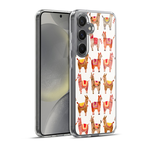 Cat Coquillette Animals Alpacas Soft Gel Case for Samsung Galaxy S24+ 5G