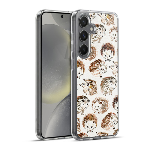 Cat Coquillette Animals Hedgehogs Soft Gel Case for Samsung Galaxy S24+ 5G
