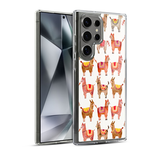 Cat Coquillette Animals Alpacas Soft Gel Case for Samsung Galaxy S24 Ultra 5G
