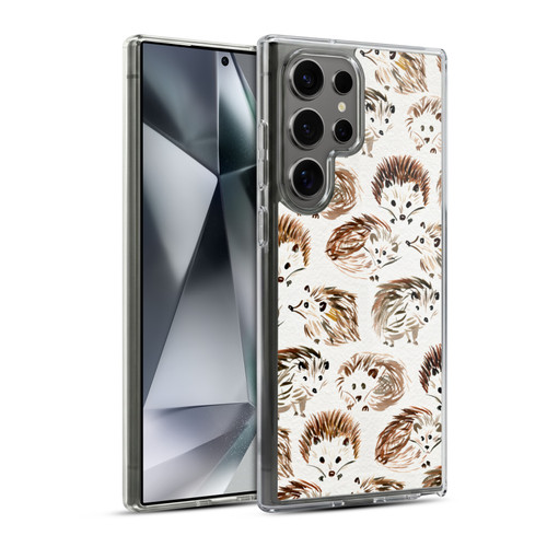 Cat Coquillette Animals Hedgehogs Soft Gel Case for Samsung Galaxy S24 Ultra 5G
