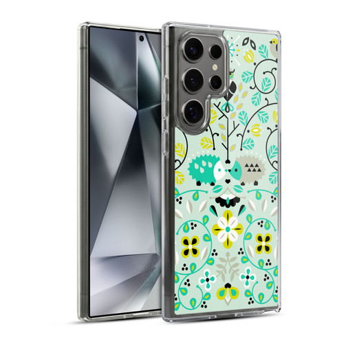 Cat Coquillette Animals Hedgehogs Symmetry Soft Gel Case for Samsung Galaxy S24 Ultra 5G