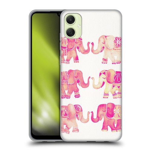 Cat Coquillette Animals 2 Pink Elephants Soft Gel Case for Samsung Galaxy A05