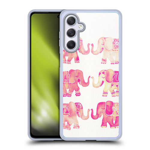 Cat Coquillette Animals 2 Pink Elephants Soft Gel Case for Samsung Galaxy M54 5G