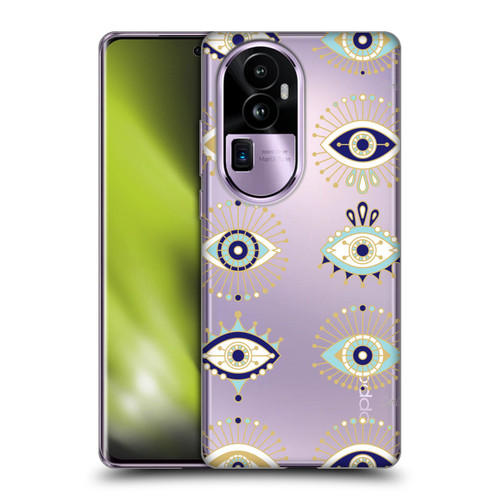 Cat Coquillette Evil Eye Blue Gold Soft Gel Case for OPPO Reno10 Pro+