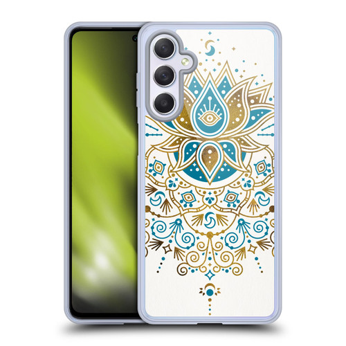 Cat Coquillette Patterns 6 Lotus Bloom Mandala 4 Soft Gel Case for Samsung Galaxy M54 5G