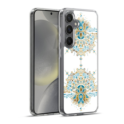 Cat Coquillette Patterns 6 Lotus Bloom Mandala 2 Soft Gel Case for Samsung Galaxy S24+ 5G & MagSafe