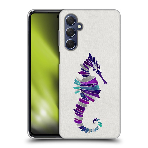 Cat Coquillette Sea Seahorse Purple Soft Gel Case for Samsung Galaxy M54 5G