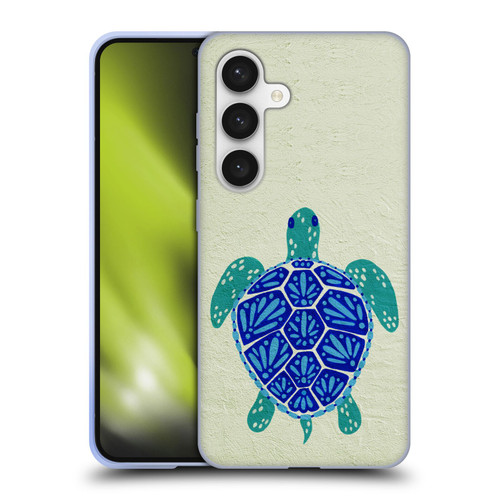 Cat Coquillette Sea Turtle Blue Soft Gel Case for Samsung Galaxy S24 5G