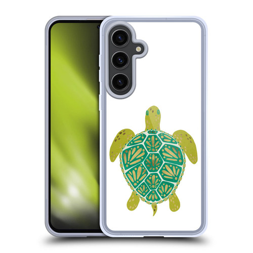 Cat Coquillette Sea Turtle Green Soft Gel Case for Samsung Galaxy S24+ 5G