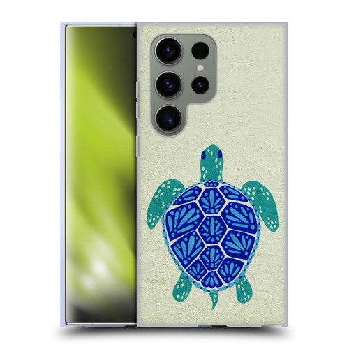 Cat Coquillette Sea Turtle Blue Soft Gel Case for Samsung Galaxy S24 Ultra 5G