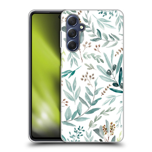 Anis Illustration Bloomers Eucalyptus Soft Gel Case for Samsung Galaxy M54 5G
