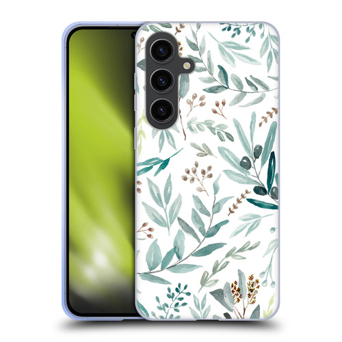 Anis Illustration Bloomers Eucalyptus Soft Gel Case for Samsung Galaxy S24+ 5G