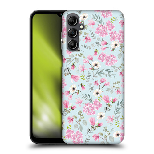 Anis Illustration Flower Pattern 2 Pink Soft Gel Case for Samsung Galaxy M14 5G