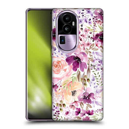 Anis Illustration Flower Pattern 3 Floral Chaos Soft Gel Case for OPPO Reno10 Pro+