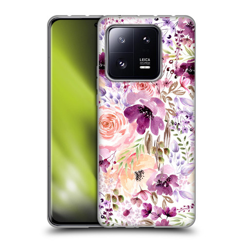 Anis Illustration Flower Pattern 3 Floral Chaos Soft Gel Case for Xiaomi 13 Pro 5G