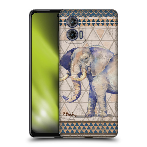 Paul Brent Animals Tribal Elephant Soft Gel Case for Motorola Moto G73 5G
