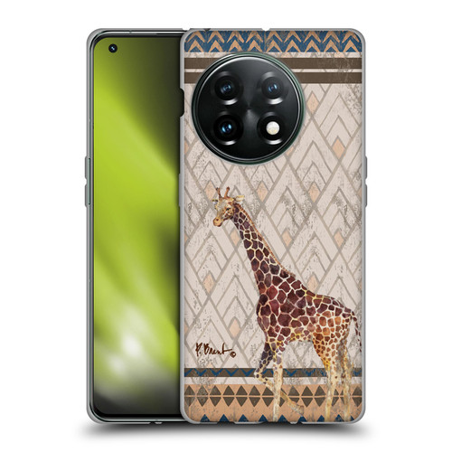 Paul Brent Animals Tribal Giraffe Soft Gel Case for OnePlus 11 5G