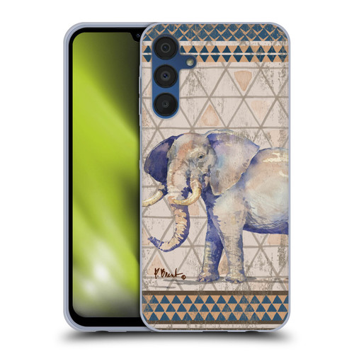 Paul Brent Animals Tribal Elephant Soft Gel Case for Samsung Galaxy A15