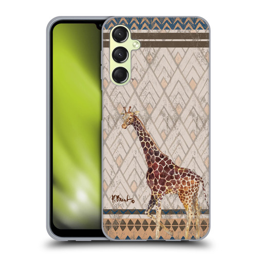 Paul Brent Animals Tribal Giraffe Soft Gel Case for Samsung Galaxy A24 4G / M34 5G