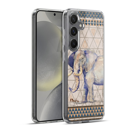 Paul Brent Animals Tribal Elephant Soft Gel Case for Samsung Galaxy S24+ 5G & MagSafe