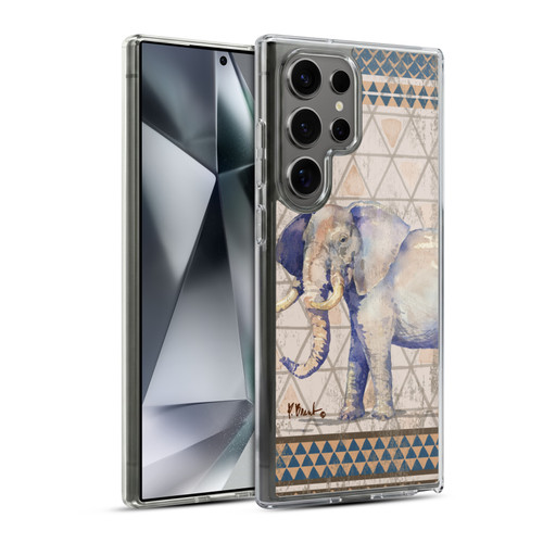 Paul Brent Animals Tribal Elephant Soft Gel Case for Samsung Galaxy S24 Ultra 5G & MagSafe