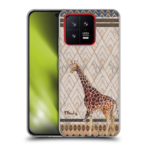 Paul Brent Animals Tribal Giraffe Soft Gel Case for Xiaomi 13 5G