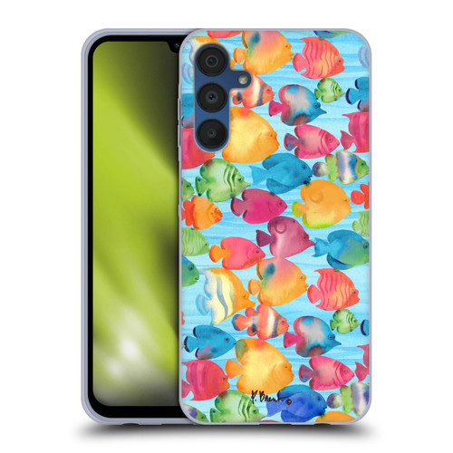 Paul Brent Coastal Tropical Fish School Soft Gel Case for Samsung Galaxy A15
