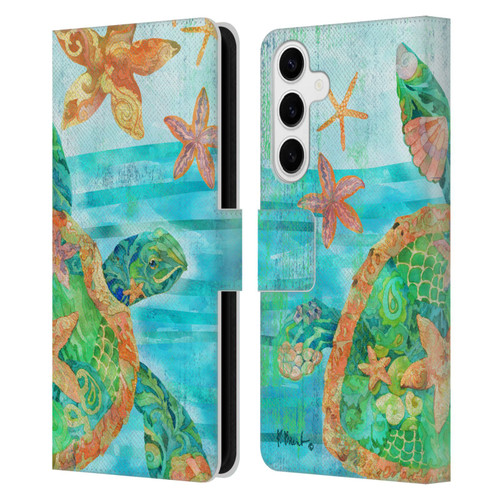 Paul Brent Coastal Nassau Turtle Leather Book Wallet Case Cover For Samsung Galaxy S24+ 5G