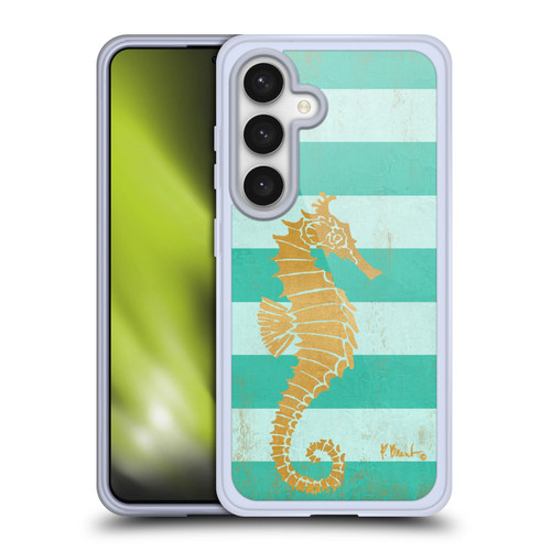 Paul Brent Coastal Gold Seahorse Soft Gel Case for Samsung Galaxy S24 5G