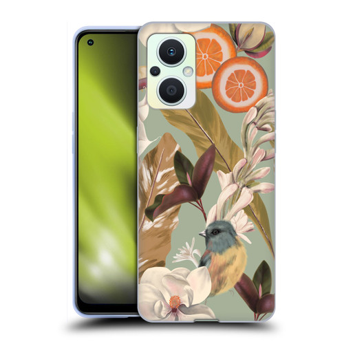 Anis Illustration Graphics New Tropical Pink Soft Gel Case for OPPO Reno8 Lite