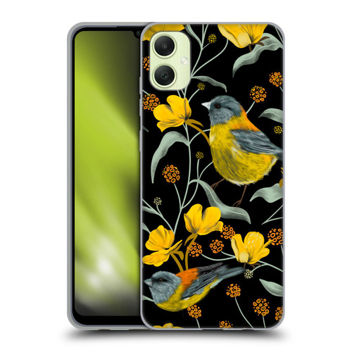 Anis Illustration Graphics Yellow Birds Soft Gel Case for Samsung Galaxy A05