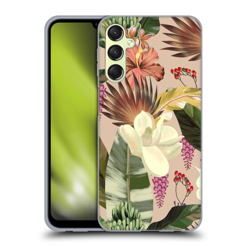 Anis Illustration Graphics New Tropicals Soft Gel Case for Samsung Galaxy A24 4G / Galaxy M34 5G