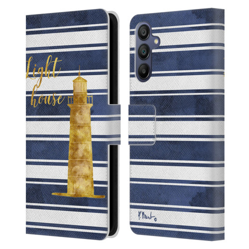 Paul Brent Nautical Lighthouse Leather Book Wallet Case Cover For Samsung Galaxy A15