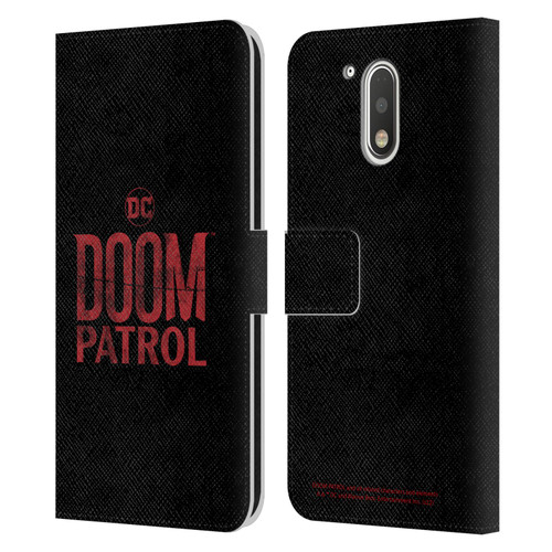 Doom Patrol Graphics Logo Leather Book Wallet Case Cover For Motorola Moto G41