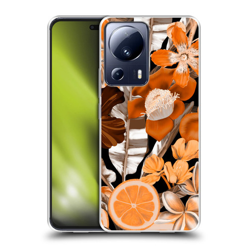 Anis Illustration Graphics Flower & Fruit Orange Soft Gel Case for Xiaomi 13 Lite 5G