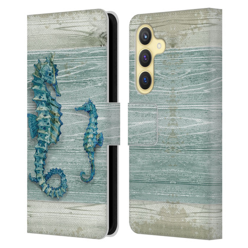 Paul Brent Sea Creatures Seahorse Leather Book Wallet Case Cover For Samsung Galaxy S24 5G