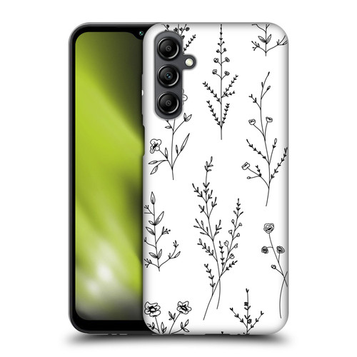 Anis Illustration Wildflowers White Soft Gel Case for Samsung Galaxy M14 5G
