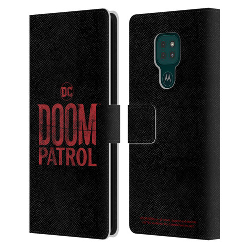 Doom Patrol Graphics Logo Leather Book Wallet Case Cover For Motorola Moto G9 Play