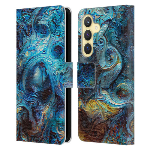 Cosmo18 Jupiter Fantasy Blue Leather Book Wallet Case Cover For Samsung Galaxy S24 5G