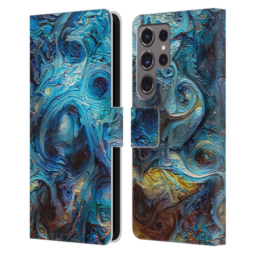 Cosmo18 Jupiter Fantasy Blue Leather Book Wallet Case Cover For Samsung Galaxy S24 Ultra 5G