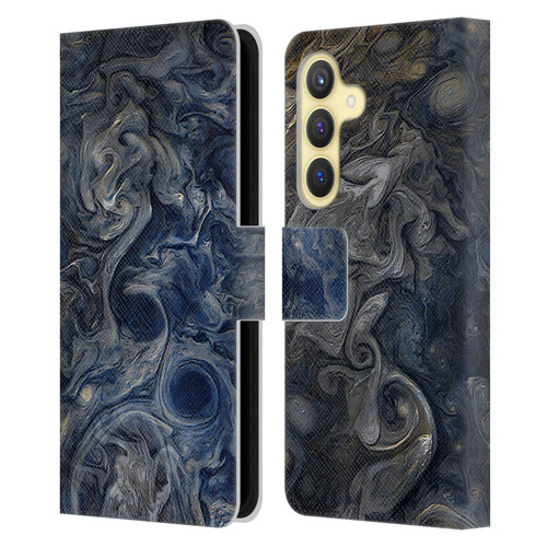 Cosmo18 Space 2 Blues Leather Book Wallet Case Cover For Samsung Galaxy S24 5G