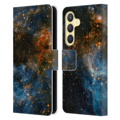 Cosmo18 Space 2 Galaxy Leather Book Wallet Case Cover For Samsung Galaxy S24 5G