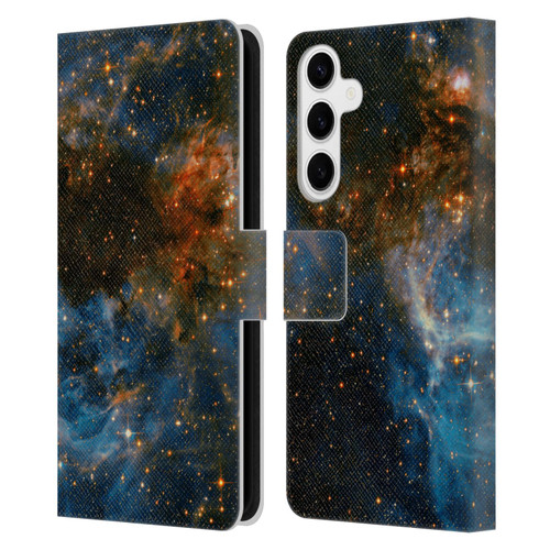 Cosmo18 Space 2 Galaxy Leather Book Wallet Case Cover For Samsung Galaxy S24+ 5G