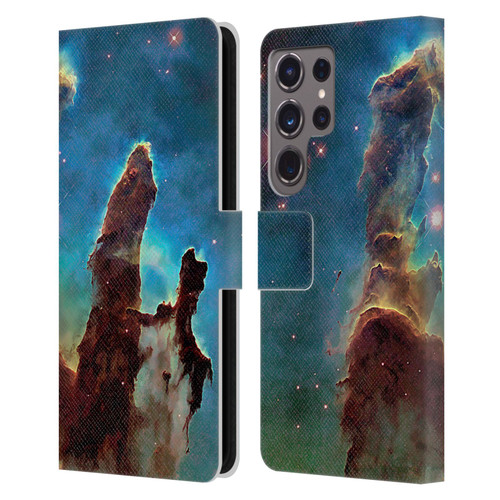 Cosmo18 Space 2 Nebula's Pillars Leather Book Wallet Case Cover For Samsung Galaxy S24 Ultra 5G