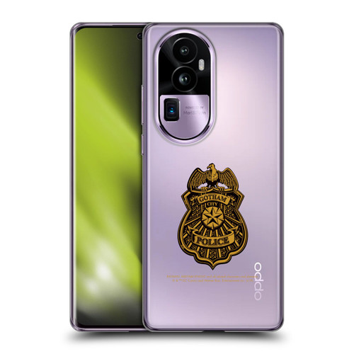 Batman Arkham Knight Graphics Gotham City Police Badge Soft Gel Case for OPPO Reno10 Pro+